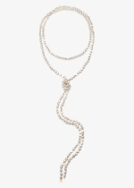 XL pearl sautoir black cordon