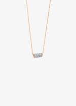 mini straw diamond necklace