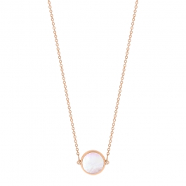 Collier - Mini ever pink MOP disc necklace | Ginette NY