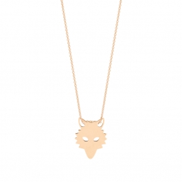 NECKLACE Mini wolf on chain Ginette NY