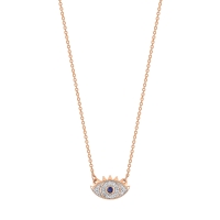 mini ajna sapphire & diamond necklace
