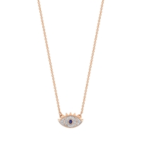 mini ajna sapphire & diamond necklace