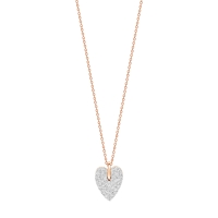 angele mini diamond heart on chain