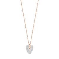 angele mini diamond heart on chain