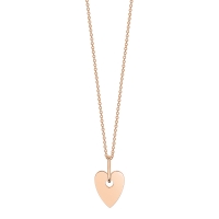 angèle mini heart on chain