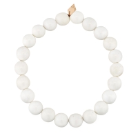 heal white agate bead bracelet