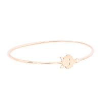 medium wolf bangle with hook