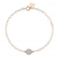 mini diamond ever disc bracelet