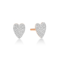 angele diamond heart studs