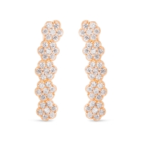 be mine lotus diamond arc earrings