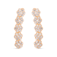 be mine lotus diamond arc earrings