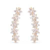 be mine star diamond arc earrings