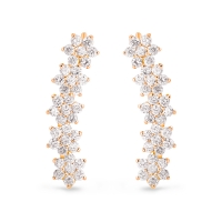 be mine star diamond arc earrings