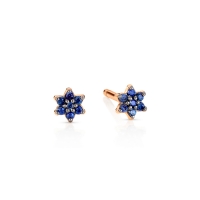 mini sapphire star studs