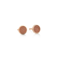 ever gold sandstone disc studs