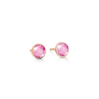 ever pink corundum studs