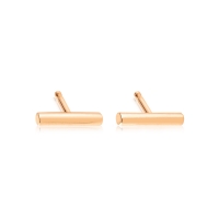 gold strip earrings