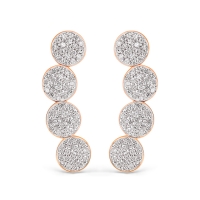 mini ever diamond arc earrings