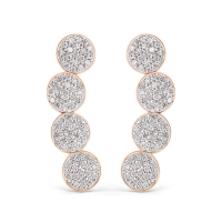 mini ever diamond arc earrings