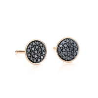 black diamond sequin studs