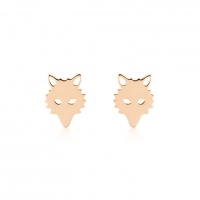 wolf earrings