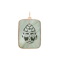 bliss black MOP buddha charm