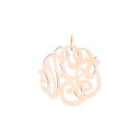 baby lace monogram charm