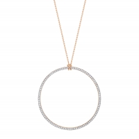 diamond circle on chain