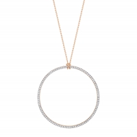 diamond circle on chain