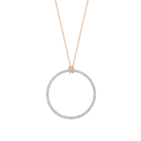 baby diamond circle on chain