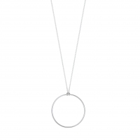 white baby circle on chain