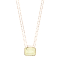 jumbo cocktail lemon quartz necklace
