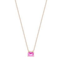 mini cocktail pink topaz on chain