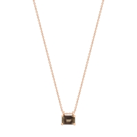 mini cocktail smoky quartz on chain