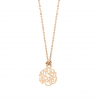 mini monogram on chain