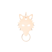 wolf charm with circle
