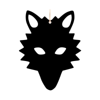 jumbo onyx wolf charm