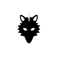 onyx wolf charm
