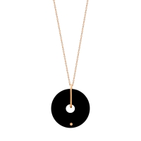 mini donut onyx on chain