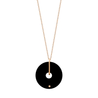 mini donut onyx on chain