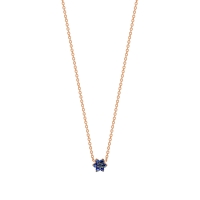 mini sapphire star necklace