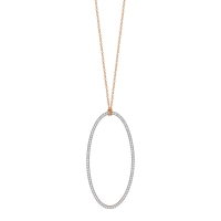 jumbo ellipse diamond on chain