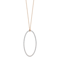 jumbo ellipse diamond on chain