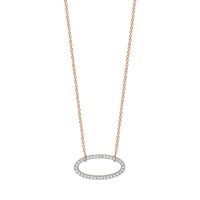 ellipse diamond necklace