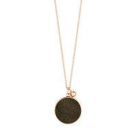 ever golden obsidian disc on chain