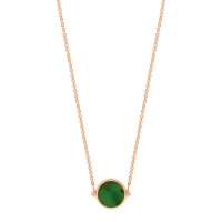 mini ever jade disc necklace