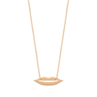 mini french kiss necklace