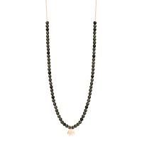 golden obsidian bead georgia necklace