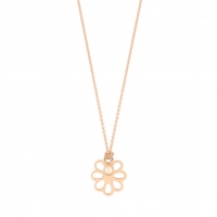 little flower & bead on chain