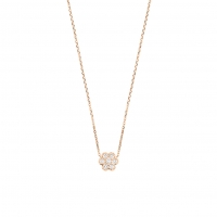 mini diamond lotus on chain